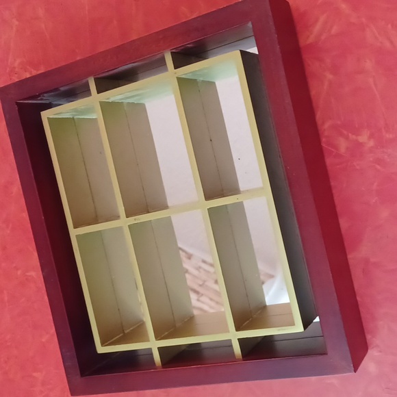 Minatures display shelf wall decor mirrored shelf - Picture 6 of 6
